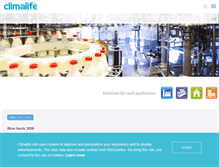 Tablet Screenshot of climalife.dehon.com